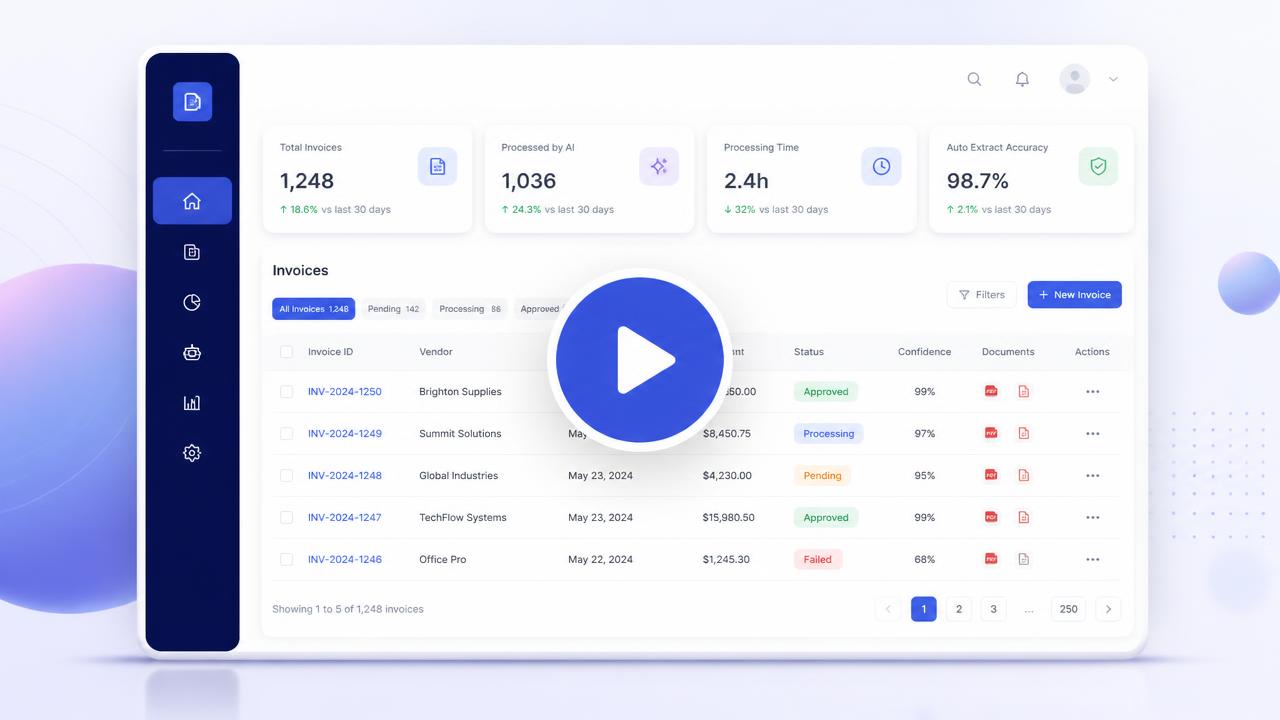 Synlumex AI Invoice Intelligence product demo — AI invoice data extraction to Tally and QuickBooks